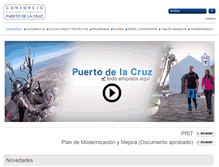 Tablet Screenshot of consorciopuertodelacruz.com
